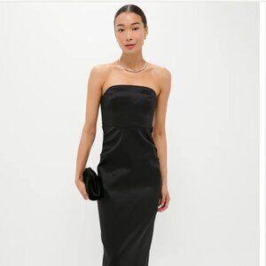 NWOT Tuckernuck Black Taffeta Simmons Column Dress Size 4